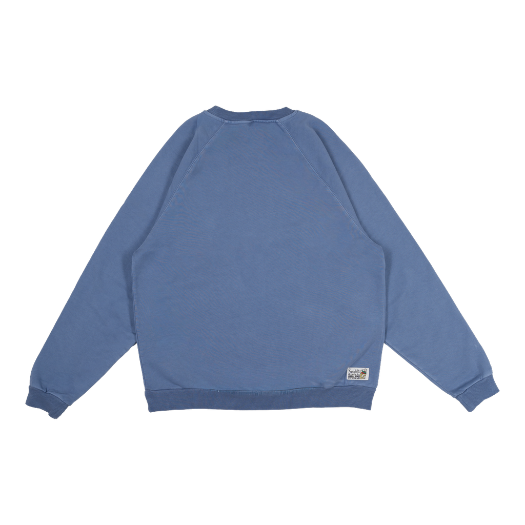 Spaghetti Boulder Font Crew Neck felpa uomo