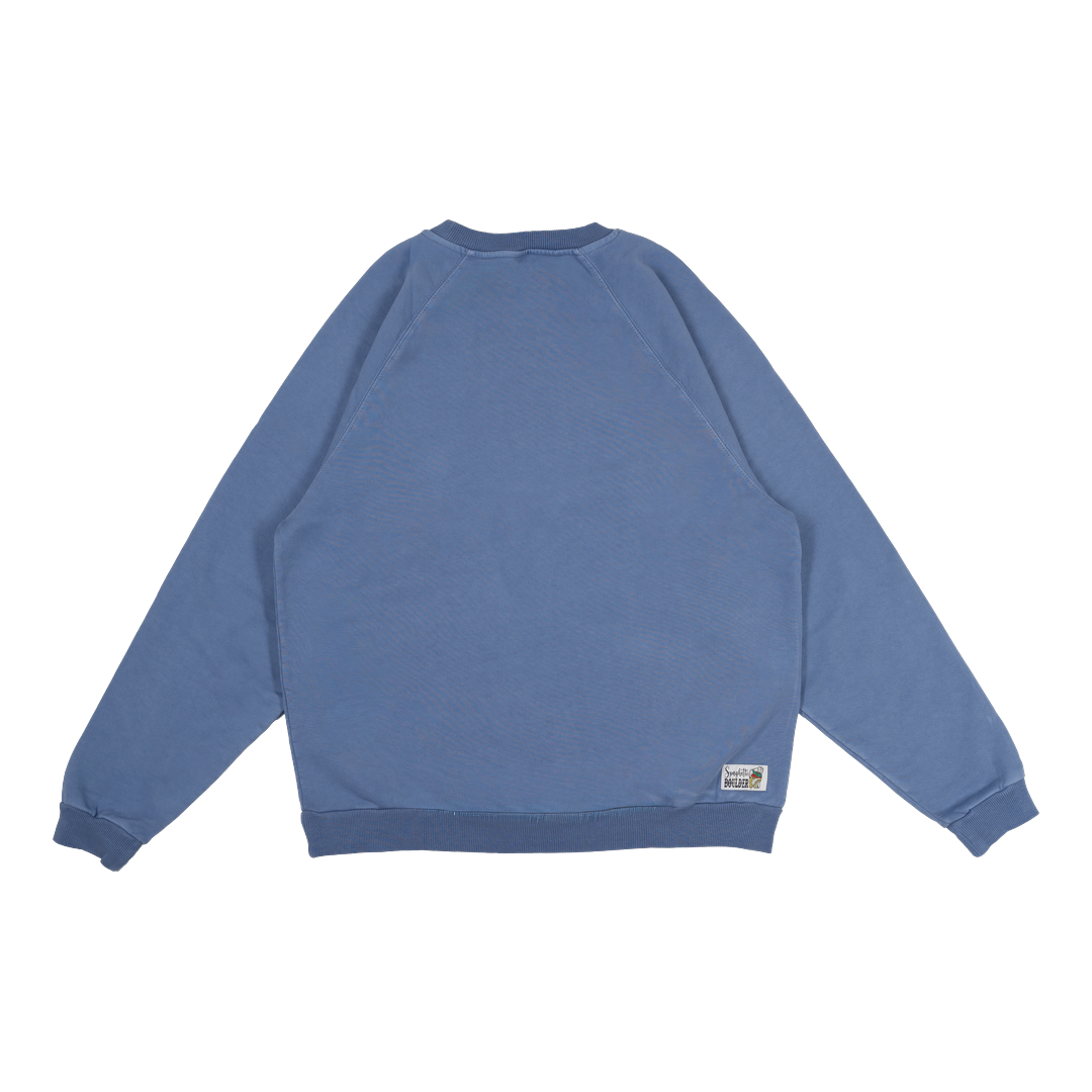 Spaghetti Boulder Font Crew Neck felpa uomo