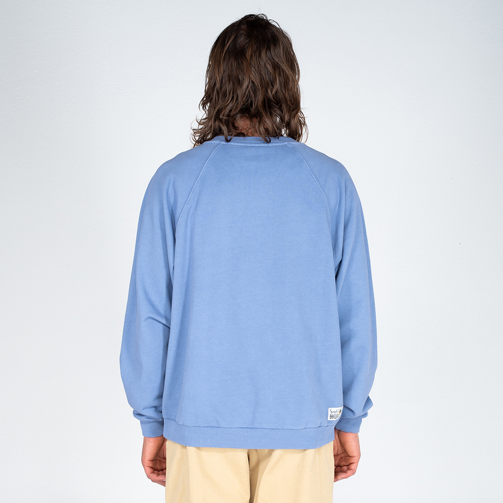 Spaghetti Boulder Font Crew Neck felpa uomo
