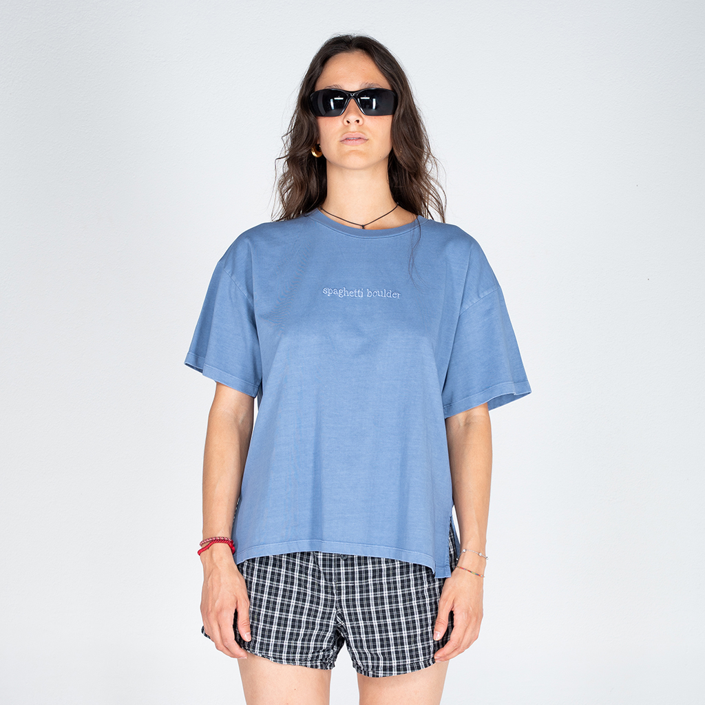 Spaghetti Boulder Font SS t-shirt donna