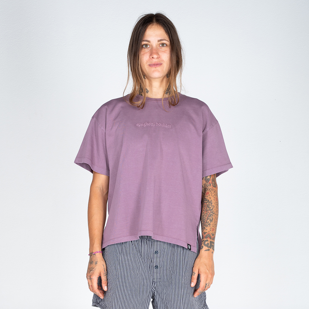 Spaghetti Boulder Font SS t-shirt donna