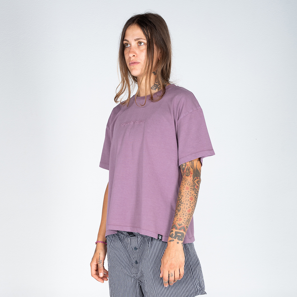 Spaghetti Boulder Font SS t-shirt donna